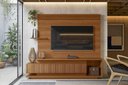 Ver imagem 1 de Home Istambul Painel P/ Tvs até 65'' 2 Portas - Jequitiba Ripado - Lukaliam