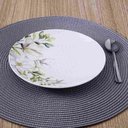 Ver imagem 1 de Jogo 6 Pratos de Sobremesa 21cm Tramontina Porcelana Branca Floral Magnólia