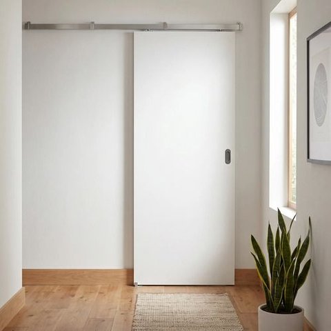 Porta Lisa 90x210cm + Kit de Correr Sobrepor