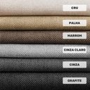 Ver mais imagens de Kit 02 Banquetas Altas Brunella 99cm com Encosto Telinha Estilo Palha Linho Cru - Desk Design