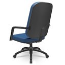 Ver imagem 6 de Cadeira de Escritório Giratória com Braço Preta Magno P03 Crepe Azul - Lyam Decor