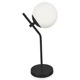 Abajur Luminária De Mesa Aro Jabuticaba Globo Orby Preto - 1