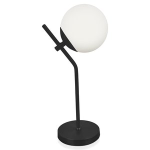 Abajur Luminária De Mesa Aro Jabuticaba Globo Orby Preto