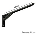 Ver imagem 5 de Kit 02 Pares Suporte para Mesa Dobrável Retrátil 30 Cm H02 Mão Francesa Preto - Lyam