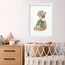 Ver imagem 2 de Quadro Quarto de Bebê Ursinha - 60x48cm:madeira Branca