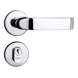 Fechadura Maçaneta Rubi União Mundial - Acetinado - Externa - 1