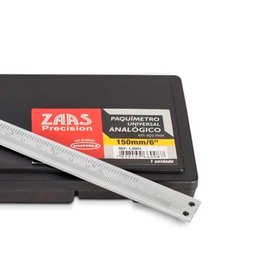 Paquímetro Universal Analógico 150mm/6" Aço Inox - Zaas 01,0001 - 2