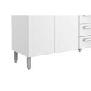 Ver imagem 5 de Gabinete de Cozinha Modulado Balcão Evidence 7126 2 Portas e 4 Gavetas c/ Tampo Branco - Bertolini