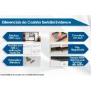 Ver imagem 2 de Gabinete de Cozinha Modulado Balcão Evidence 7126 2 Portas e 4 Gavetas c/ Tampo Branco - Bertolini
