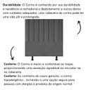 Ver imagem 5 de Cabeceira Cama Casal Queen Size 160 Cm Esther Corino e Frame:cinza