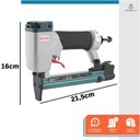 Ver imagem 7 de Kit Grampeador Profissional Pneumático 80W + 3000 Grampo 80/14mm Rocama