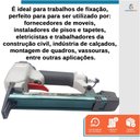 Ver imagem 3 de Kit Grampeador Profissional Pneumático 80W + 3000 Grampo 80/14mm Rocama