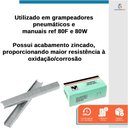 Ver imagem 2 de Kit Grampeador Profissional Pneumático 80W + 3000 Grampo 80/14mm Rocama