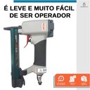Ver imagem 6 de Kit Grampeador Profissional Pneumático 80W + 3000 Grampo 80/14mm Rocama