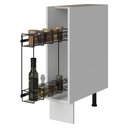 Ver imagem 4 de Balcão Porta-Temperos 20 cm (sem Tampo) para Cozinhas Branco Madesa