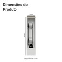 Ver imagem 2 de Balcão Porta-Temperos 20 cm (sem Tampo) para Cozinhas Branco Madesa