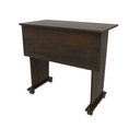 Ver imagem 6 de Escrivaninha Mesa Escritório Dobrável com Rodízio ME4117 80cm Rustico Marrom