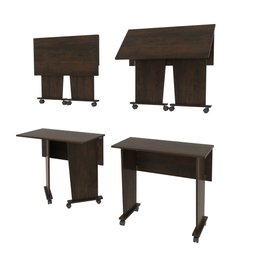 Escrivaninha Dobrável 80cm com Rodízio ME4117 - 7