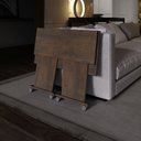 Ver mais imagens de Escrivaninha Mesa Escritório Dobrável 80cm com Rodízio ME4117