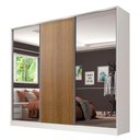 Ver imagem 4 de Guarda-roupa Casal 100% Mdf Madesa Royale 3 Portas de Correr com Espelho