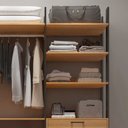 Ver imagem 3 de Guarda Roupa Closet Industrial 217cm 4 Gavetas 100% Mdf Tw404 Freijó/preto Fosco - Pradel