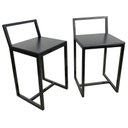 Ver imagem 2 de Mesa Redonda Jantar Prime Compacta de Madeira 4 Cadeiras Preta BF Decor