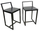 Ver imagem 2 de Mesa Redonda Jantar Prime Compacta de Madeira 4 Cadeiras Preta BF Decor