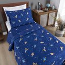 Ver imagem 1 de Colcha Solteiro Bouti Kids Dupla Face Estampado 2 Peças - Galaxia Bia Enxovais