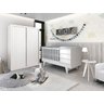 Berço Prince 4x1 Vira Mini Cama e Trocador Vira Comoda Multifuncional Quarto de Bebê - Branco - 6