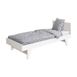 Berço Prince 4x1 Vira Mini Cama e Trocador Vira Comoda Multifuncional Quarto de Bebê - Branco - 4