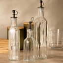 Ver imagem 4 de Kit 6 Garrafas Porta Azeite 510ml Vidro Bico Dosador Frasco Transparente para Vinagre Lyor