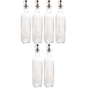 Ver imagem 1 de Kit 6 Garrafas Porta Azeite 510ml Vidro Bico Dosador Frasco Transparente para Vinagre Lyor