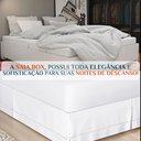 Ver imagem 4 de Saia pra Cama King Size Algodao em Ponto Palito Percal 180 Fio Luxo:branca