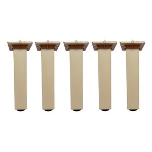 Kit 5 Pés de Armários Cozinha Ita 16 a 18cm Bege Pia Multius