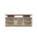 Ver imagem 4 de Rack para TV até 75 Polegadas MDF 160cm Salvador Bege Off White/Amendoa