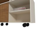 Ver imagem 5 de Rack para TV até 75 Polegadas MDF 160cm Salvador Bege Off White/Amendoa