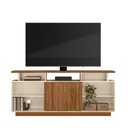 Ver imagem 2 de Rack para TV até 75 Polegadas MDF 160cm Salvador Bege Off White/Amendoa