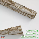 Ver imagem 4 de Papel de Parede Pedras Canjiquinha Bege Decorativo Adesivo