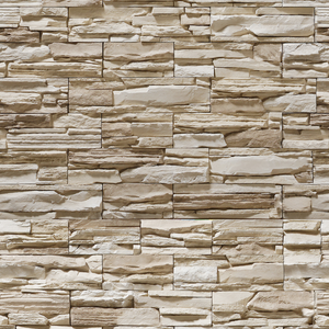 Papel de Parede Pedras Canjiquinha Bege Decorativo Adesivo