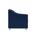 Ver imagem 4 de Recepção Clínica Sofisticada: Namoradeira 2l + 2 Poltronas Azul-marinho