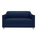 Ver imagem 5 de Recepção Clínica Sofisticada: Namoradeira 2l + 2 Poltronas Azul-marinho