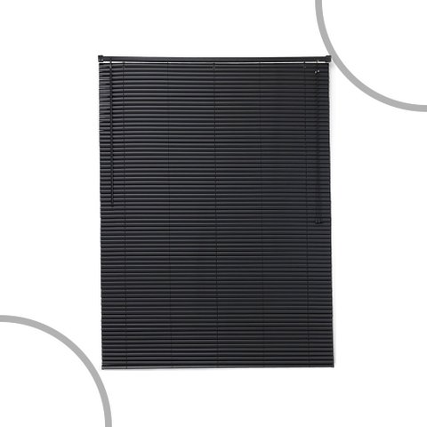 Persiana Horizontal de Pvc- 1,60x1,30m Cortina Blackout Off Preto