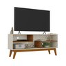 Rack 1.4 Nature para Tv de até 55 Polegadas Offwhite com Cinamomo - Rede Móveis - 2