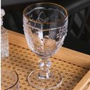 Ver imagem 5 de Conjunto 24 Taças Cristal 320ml Fio Ouro New Butterfly Lyor
