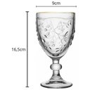 Ver imagem 3 de Conjunto 24 Taças Cristal 320ml Fio Ouro New Butterfly Lyor