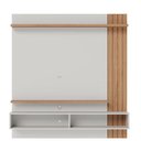 Ver imagem 3 de Painel para Tv Home Suspenso Juriti 1.5 Off White Matte Freijó com Mesa de Centro Jeri Freijó Off