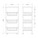 Ver imagem 6 de Fruteira de Chão Preto Fosco em Aço Preto