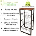 Ver imagem 4 de Fruteira de Chão Preto Fosco em Aço Preto