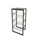 Ver imagem 1 de Fruteira de Chão Preto Fosco em Aço Preto