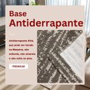 Ver imagem 6 de Tapete Sala Quarto 1,40 x 2,00m Antiderrapante Mesclado Rústico Marrom Cru Artesanal Minimalista